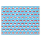 Cartoon mit Rotsamt Tischdecke (Vorderseite (Horizontal))