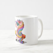 Cartoon mit Surfbrett Kaffeetasse (VorderseiteRechts)