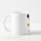 Cartoon mit Surfbrett Kaffeetasse (Links)