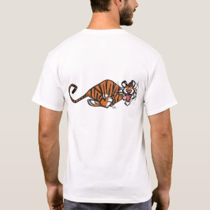 Cartoon mit Tiger-T - Shirt (hinten)