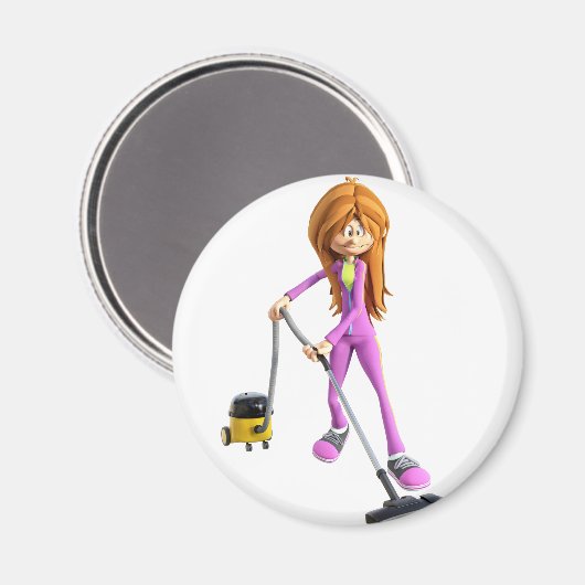 Cartoon mit Vakuum Magnet (Vorderseite/Rückseite)