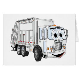 Cartoon mit weißem Lächeln für LKW