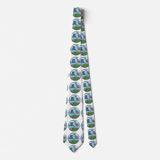 Cartoon Moa extinect NZ Krawatte (Vorderseite)
