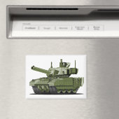 Cartoon modern armored tank magnet (In Situ (Geschirrspüler))