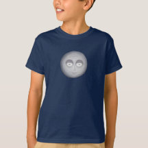 Cartoon-Mond mit grinsendem Glanz