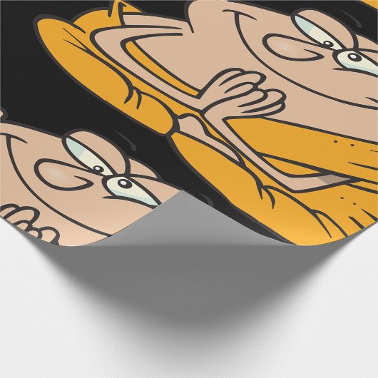 Cartoon Monk Meditation Geschenkpapier