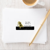 Cartoon Monkey Buchzeichen Adressaufkleber (Insitu)