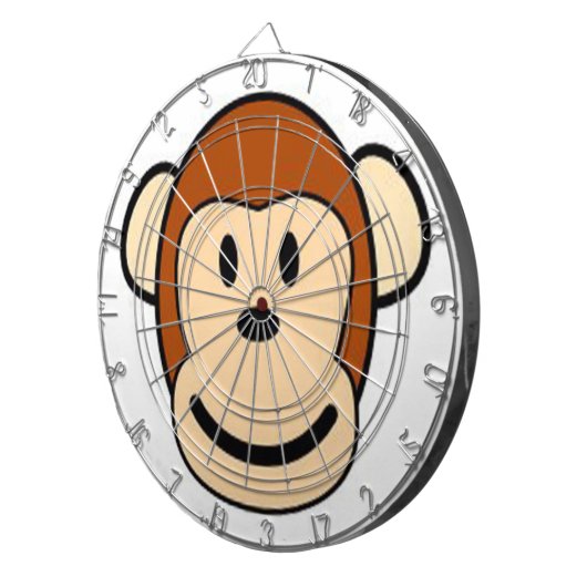 Cartoon Monkey Dart Board Dartscheibe (Vorderseite rechts)