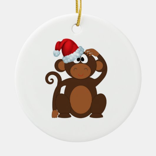 Cartoon Monkey Keramik Ornament (Vorne)