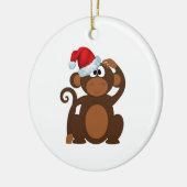 Cartoon Monkey Keramik Ornament (Links)