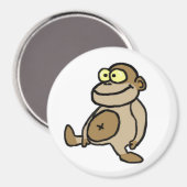 Cartoon Monkey Magnet (Vorderseite/Rückseite)