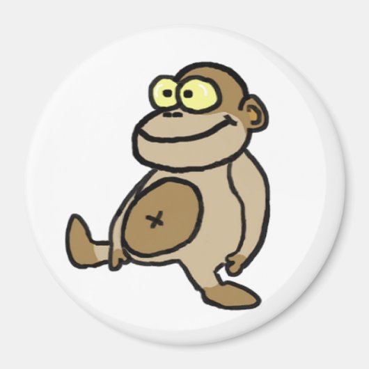 Cartoon Monkey Magnet (Vorne)