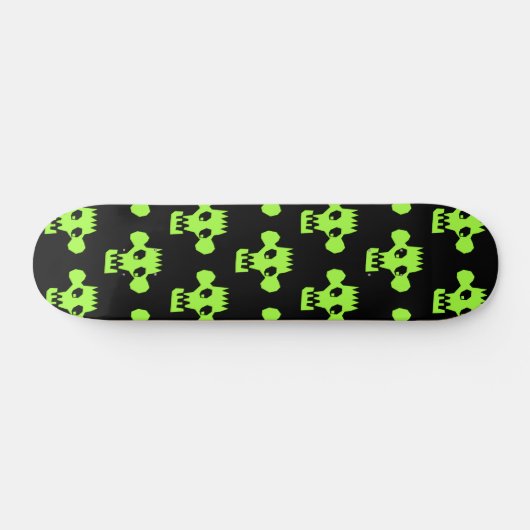 Cartoon Monkey Skulls Skateboard (Horizontal)