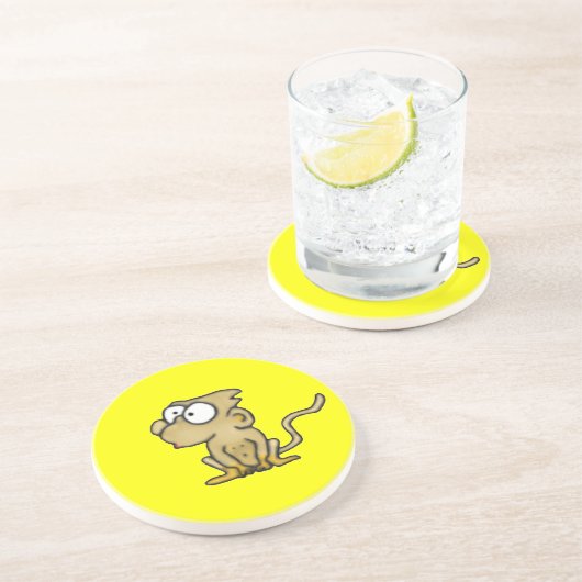 Cartoon Monkey Untersetzer (Seite)