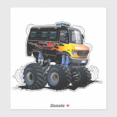 Cartoon-Monster Aufkleber (Blatt)