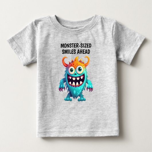 Cartoon Monster Baby T-shirt (Vorderseite)