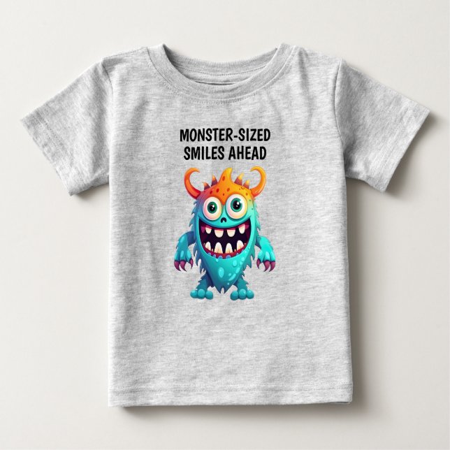 Cartoon Monster Baby T-shirt (Vorderseite)