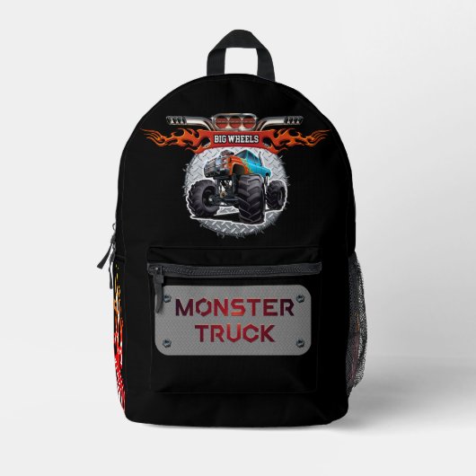 Cartoon-Monster Bedruckter Rucksack (Vorderseite)