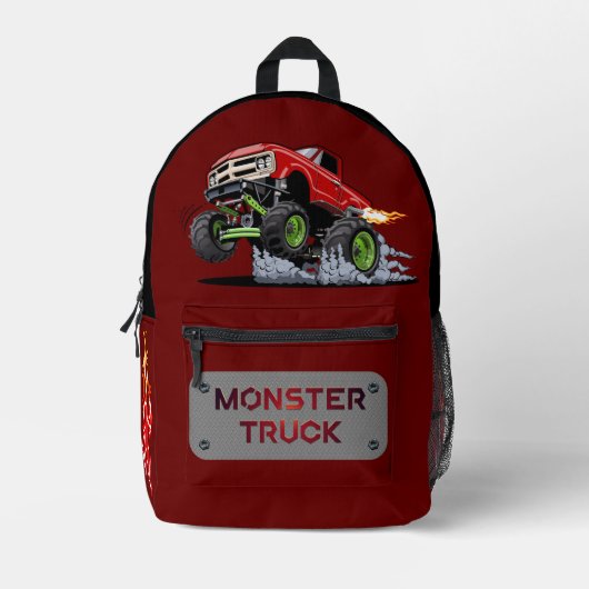 Cartoon-Monster Bedruckter Rucksack (Vorderseite)