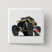 Cartoon-Monster Button (Vorderseite)