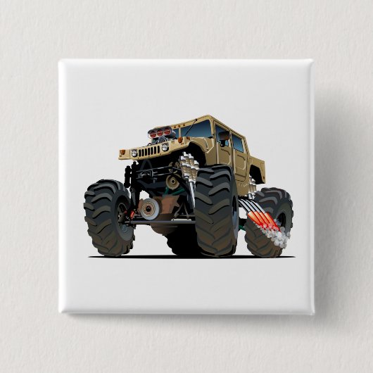 Cartoon-Monster Button (Vorderseite)