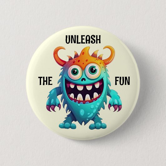 Cartoon Monster Button (Vorderseite)