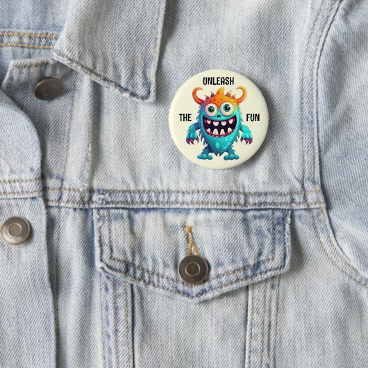 Cartoon Monster Button (Beispiel)