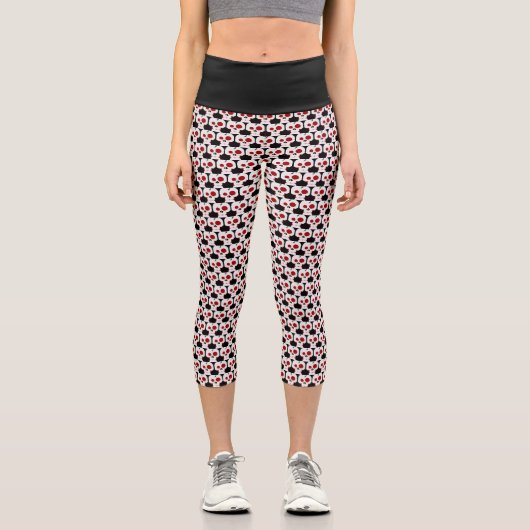 Cartoon-Monster Capri Leggings (Vorderseite)