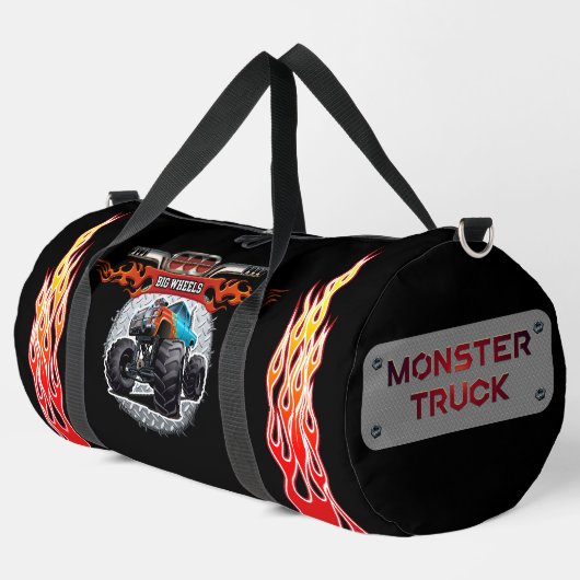 Cartoon-Monster Duffle Bag (Linke Ecke)