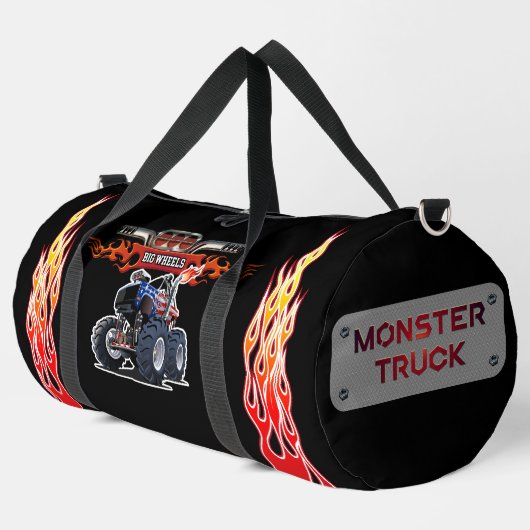 Cartoon-Monster Duffle Bag (Linke Ecke)