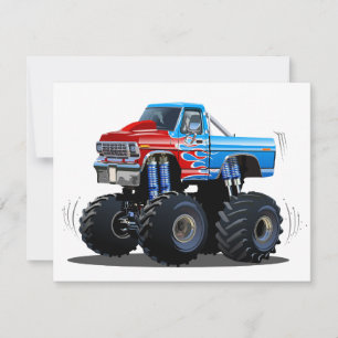 Cartoon-Monster Feiertagskarte