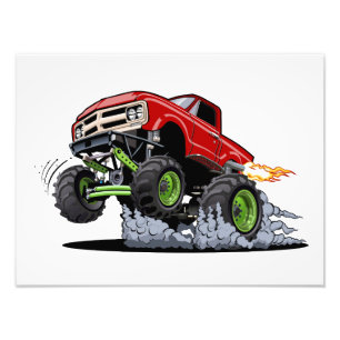 Cartoon-Monster Fotodruck