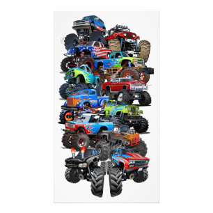 Cartoon-Monster Fotodruck