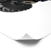 Cartoon-Monster Fotodruck (Ecke)