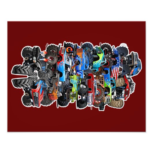 Cartoon-Monster Fotodruck (Vorne)
