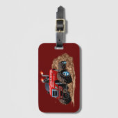 Cartoon-Monster Gepäckanhänger (Vorderseite Vertikal)