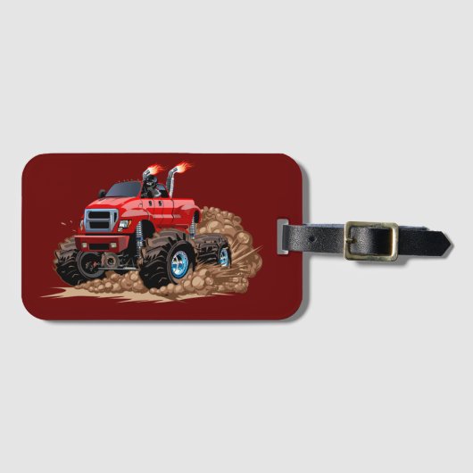 Cartoon-Monster Gepäckanhänger (Vorderseite (Horizontal))