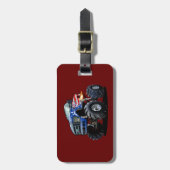 Cartoon-Monster Gepäckanhänger (Vorderseite vertikal)