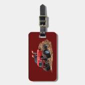 Cartoon-Monster Gepäckanhänger (Vorderseite vertikal)