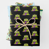 Cartoon Monster Geschenkpapier Set (Beispiel)