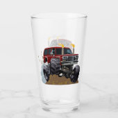Cartoon-Monster Glas (Rückseite)