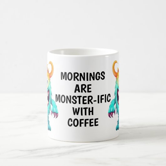 Cartoon Monster Kaffeetasse (Mittel)