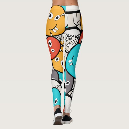 Cartoon-Monster Leggings (Rückseite)
