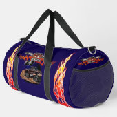 Cartoon Monster LKW große Räder Duffle Bag (Rechte Ecke)