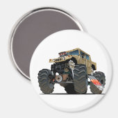 Cartoon-Monster Magnet (Vorderseite/Rückseite)