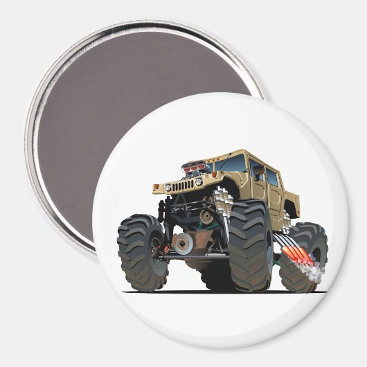 Cartoon-Monster Magnet (Vorderseite/Rückseite)