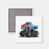 Cartoon-Monster Magnet (Vorderseite/Rückseite)