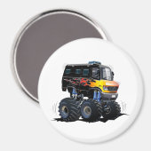 Cartoon-Monster Magnet (Vorderseite/Rückseite)