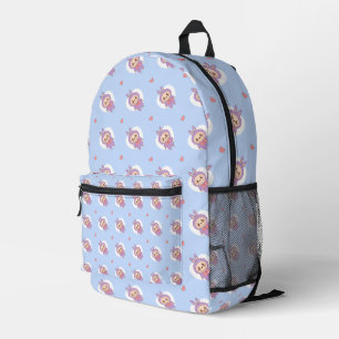 Cartoon Monster Muster Nahtlose gedruckte Rucksäck Bedruckter Rucksack