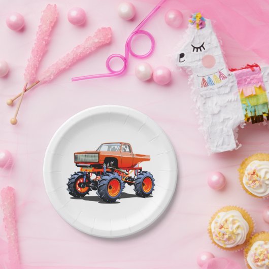 Cartoon-Monster Pappteller (Party)